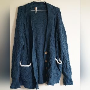 Free People Montana Cable Cardigan sz Small